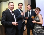 F. Skrzeszewski (HRS Polska), M. Pędzierski (HRS Polska), Ł. Płoszyński (Focus Hotels), A. Figlus-Kaczkowska (Focus Łódź), fot. Studio 69